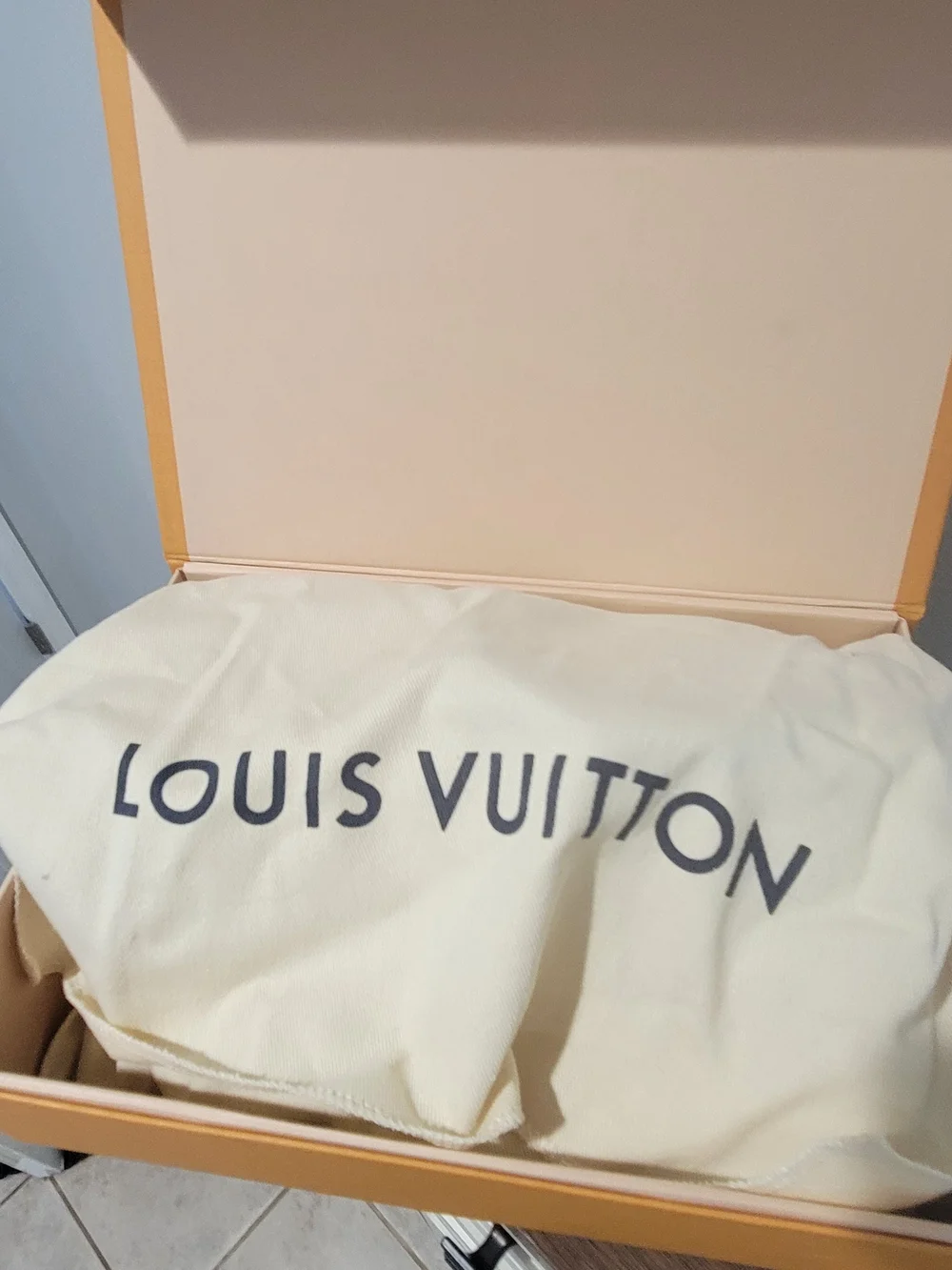 Louis Vuitton Black Embossed Monogram Messenger Bag with Gold Buckle
